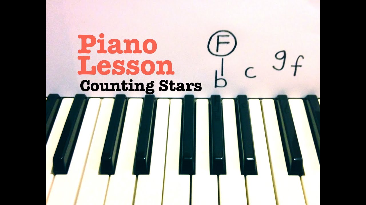Counting Stars ★ Piano Lesson (EASY) ★ OneRepublic   ★  (Todd Downing)