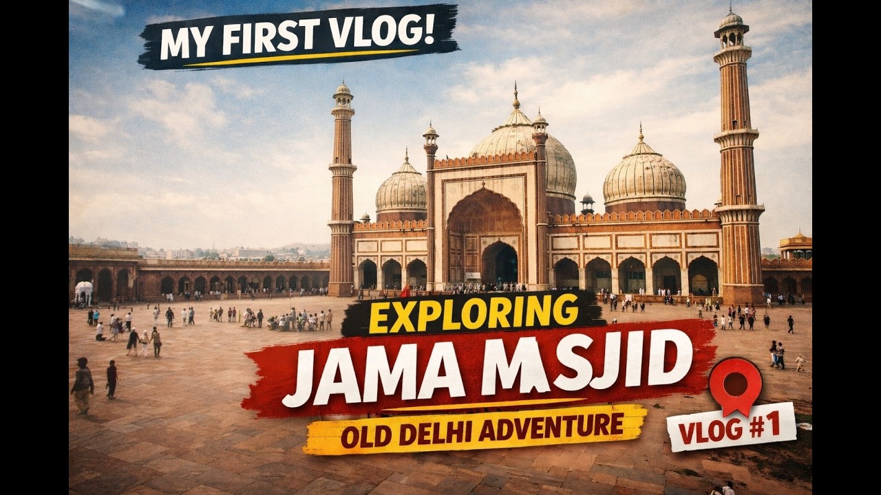 My First Vlog at Jama Masjid | Old Delhi Diaries