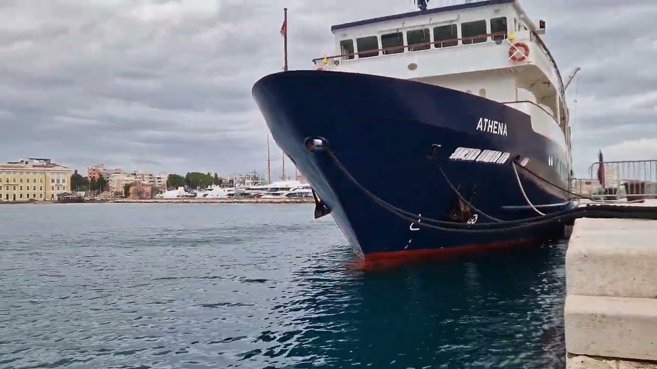 Zadar Hrvatska, Lanterna lokacija stari dio grada - Januar 2025