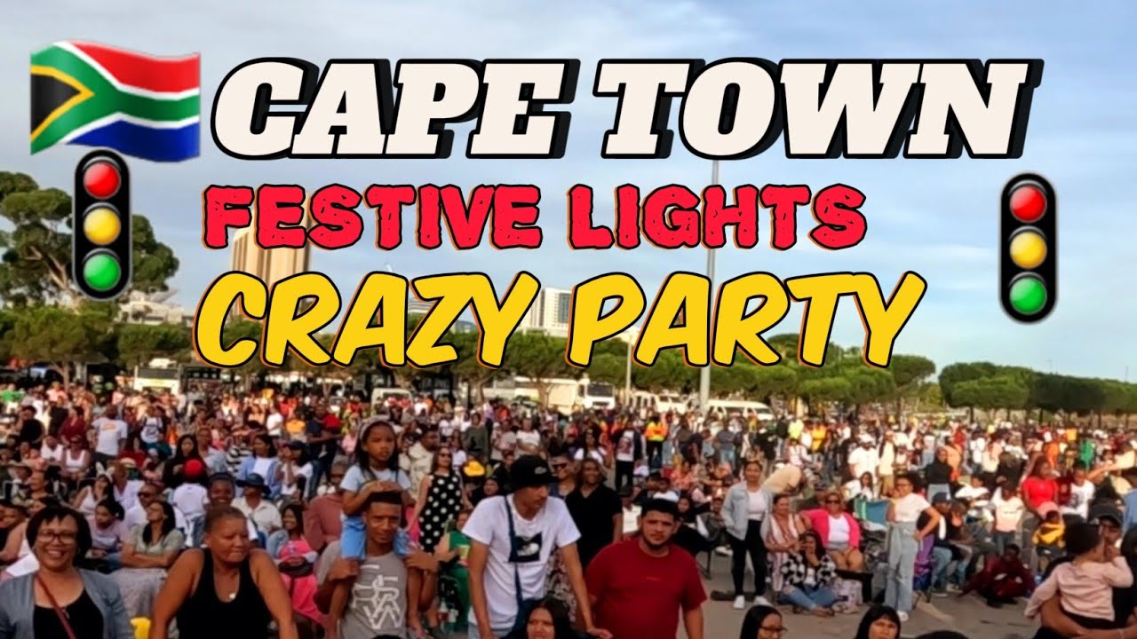 CAPE TOWN SOUTH AFRICA FESTIVE LIGHTS CRAZY MUSIC ENTERTAINMENT (PART 2)