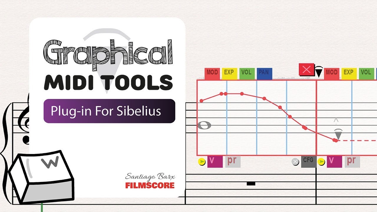 Graphical MIDI Tools - Plugin for Sibelius