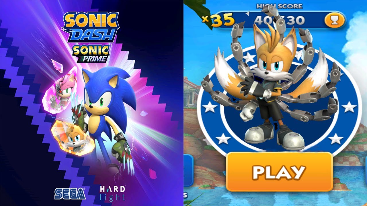 Sonic Dash - Tails Nine New Runner Unlocked - This Character Look Amazing - All Characters Unlocked