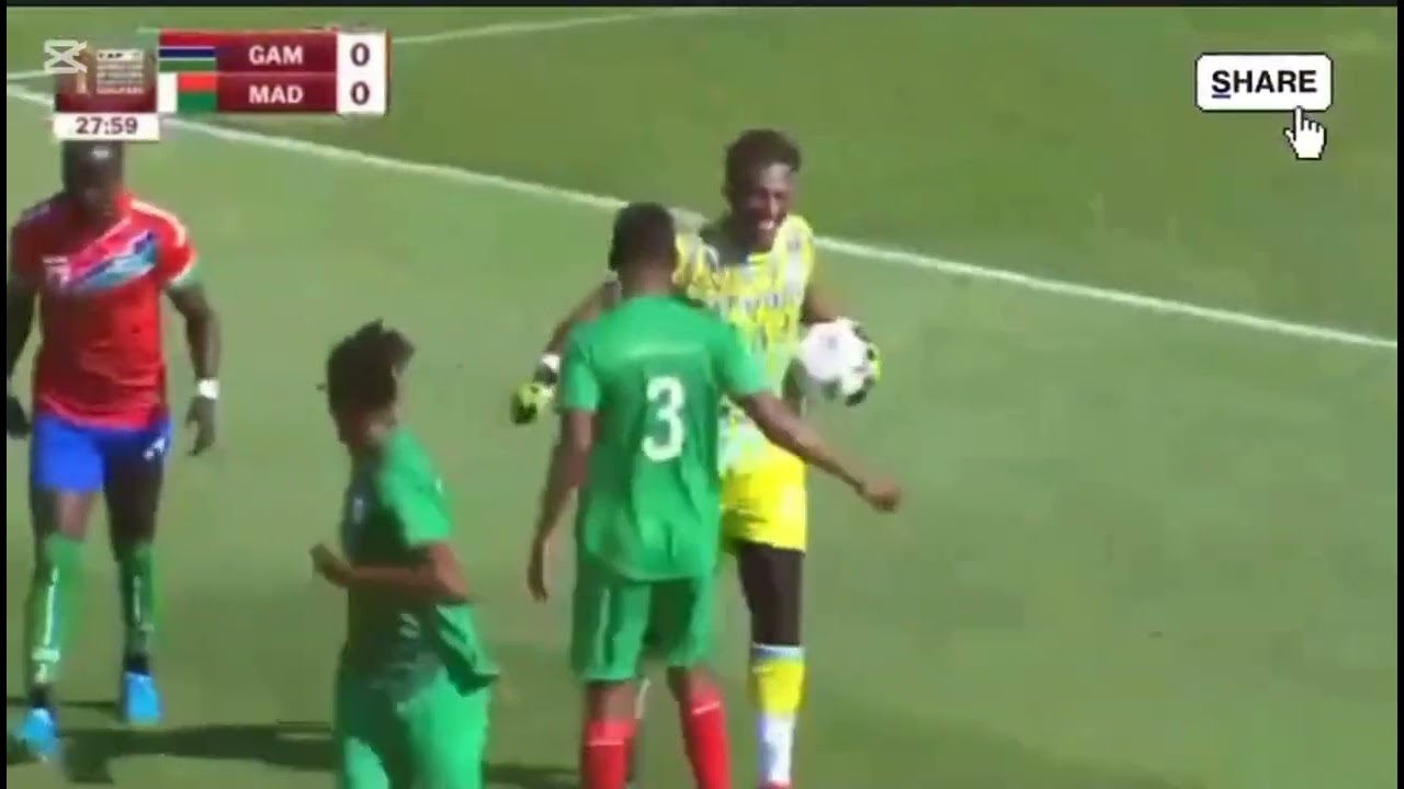 The Gambia 🇬🇲 vs 🇲🇬 Madagascar highlights #thegambia #madagascar #cafe#comoros#tunisia#football #fyp