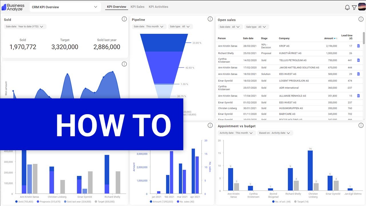 BusinessAnalyze 6.0 - How to navigate