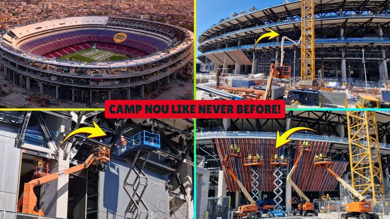 Camp Nou Like Never Before: Corner & Lamella Work in Full Swing! 🔥