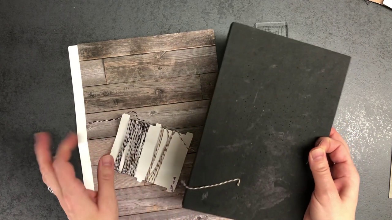 A5 boekje maken met papier en draad.
