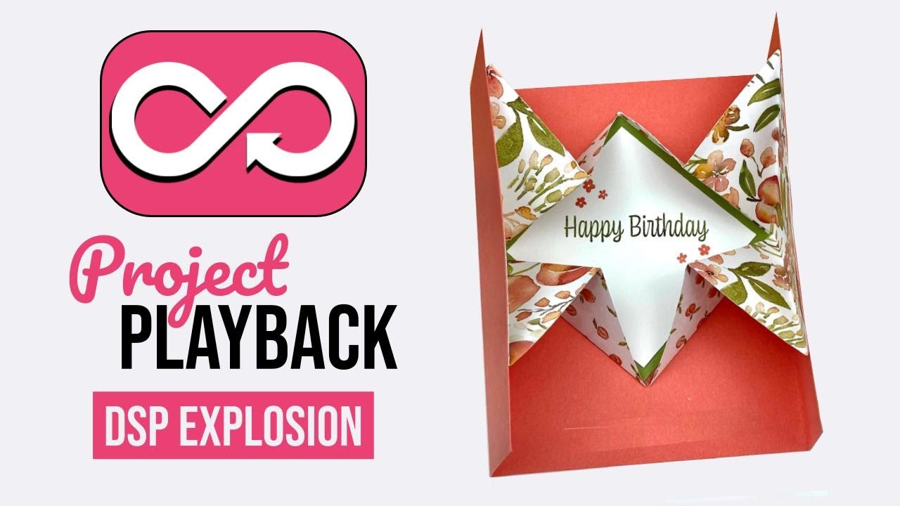 🔄 BEST OF 2021 ~ Project Playback 10: Stampin' Up! Sweet as a Peach Designer Paper Explosion Card