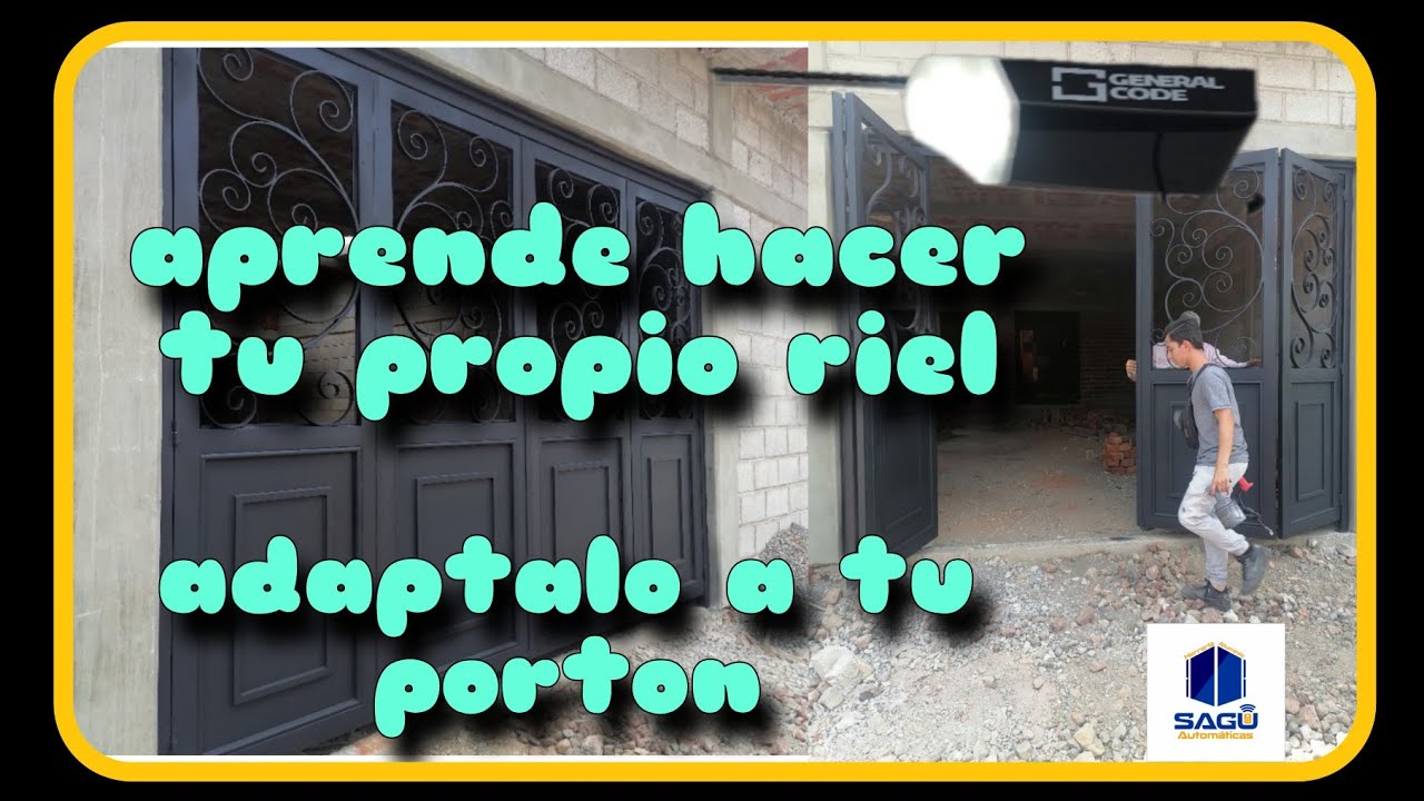 RIEL PARA PORTÓN AUTOMÁTICO, PLEGADIZO EN 4 HOJAS