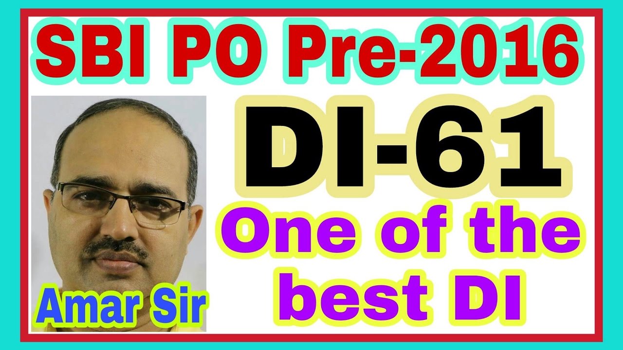 Data Interpretation-61: SBI PO Pre-2016: Shortcut Tricks: By Amar Sir: Bank PO/Clerk/SSC CGL/Railway