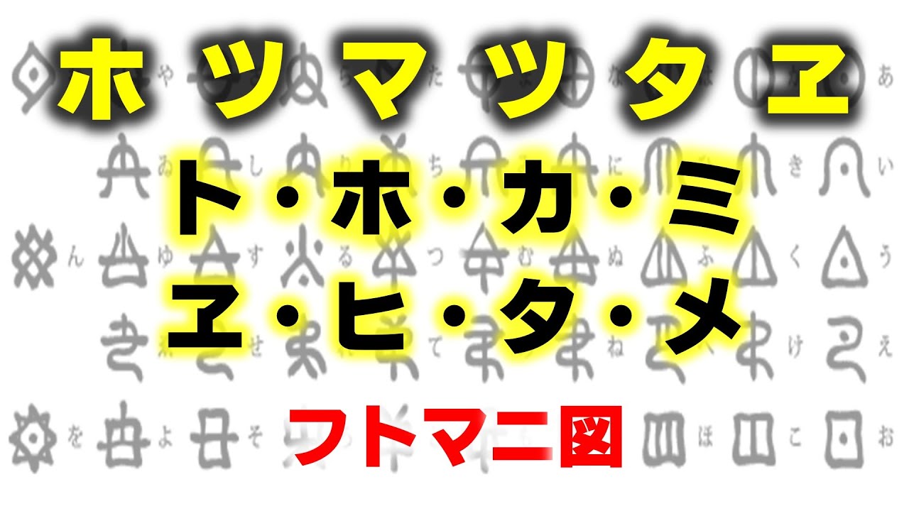 ホツマツタヱ トホカミエヒタメ　フトマニ図