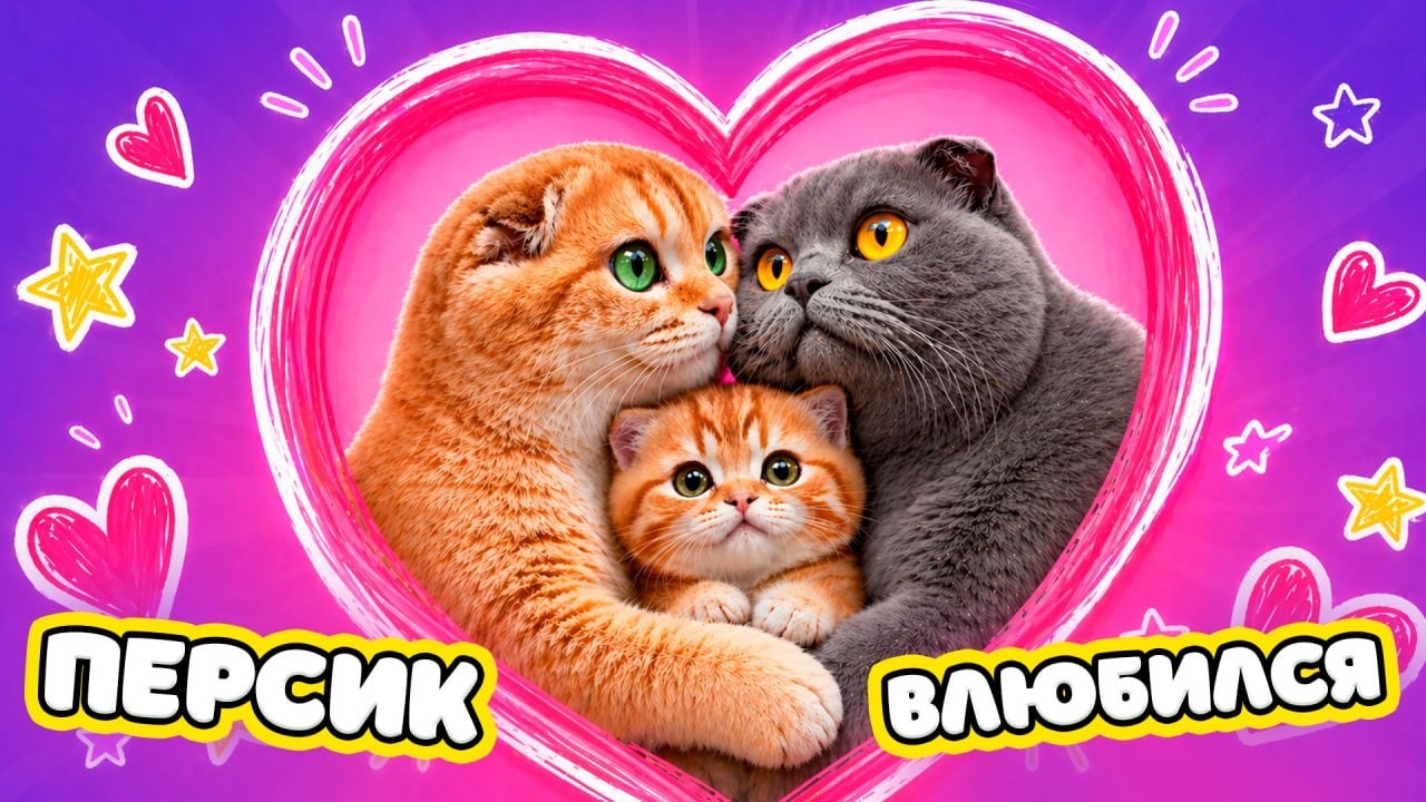 КОТИК ВПЕРВЫЕ ВЛЮБИЛСЯ ❤️ ПИТОМЦЫ В ШОКЕ! 24 ЧАСА с КОТАМИ