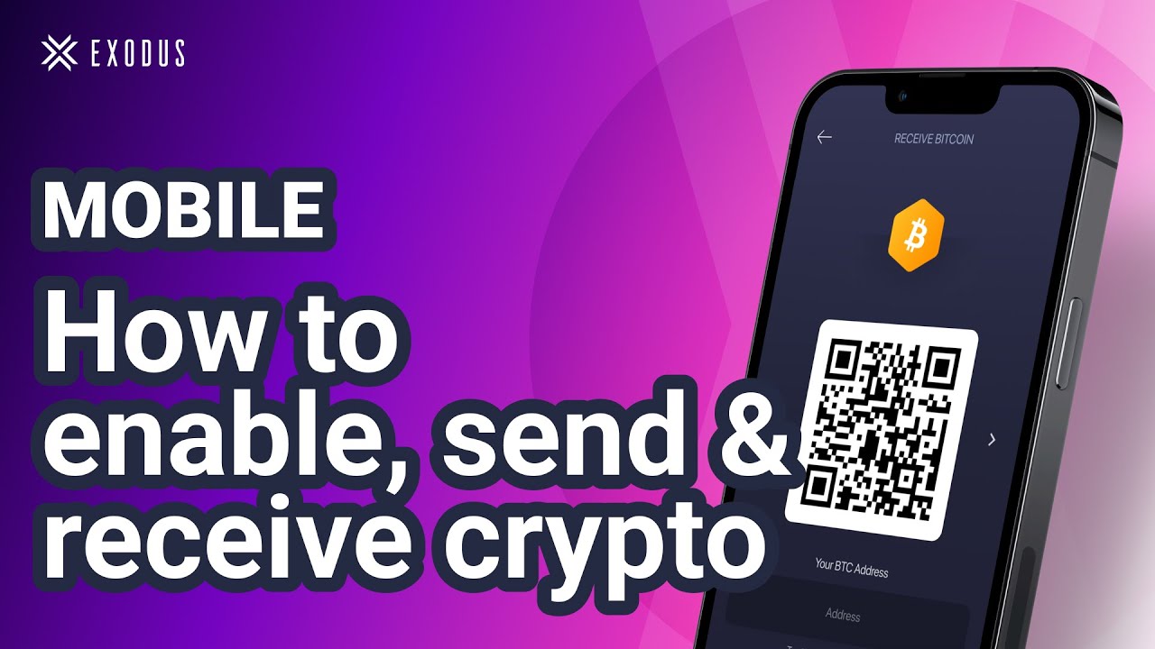 How to send and receive crypto, enable or disable assets on Exodus Mobile Wallet | Exodus Tutorial
