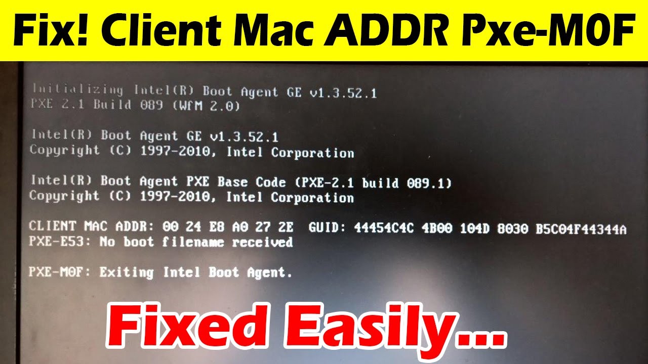 Fix Client MAC ADDR DHCP Boot Error easily | The Knowledge Hub