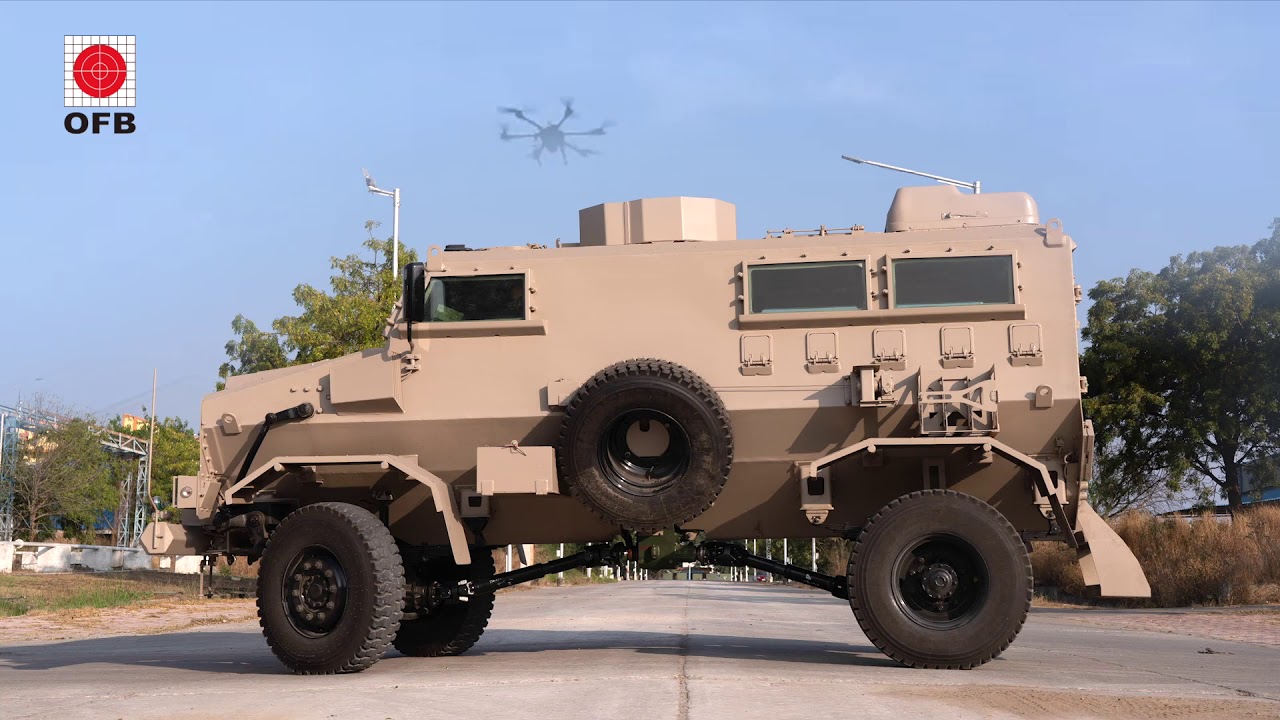 Drone assisted Mine Protected Vehicle