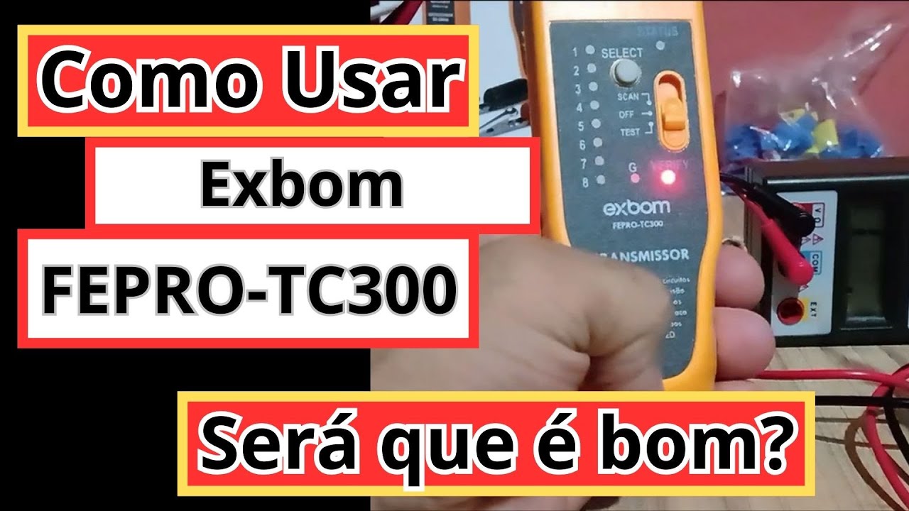 Como Usar Exbom Modelo FEPRO TC 300 (LOCALIZADOR DE CABOS) #eletricistas ⚡