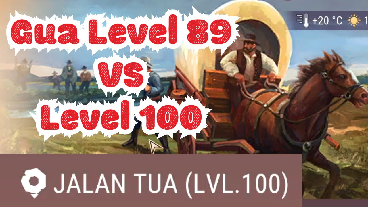 BUKTI LEVEL TIDAK PENTING !! LEVEL 89 VS LEVEL 100 JALAN TUA MEDIUM !! - WESTLAND SURVIVAL INDONESIA