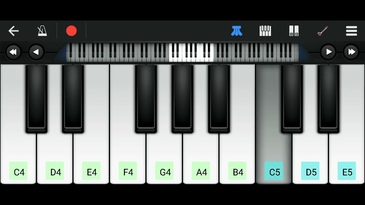 Instagram Trending Ringtone Piano Tutorial On Mobile Walk Band