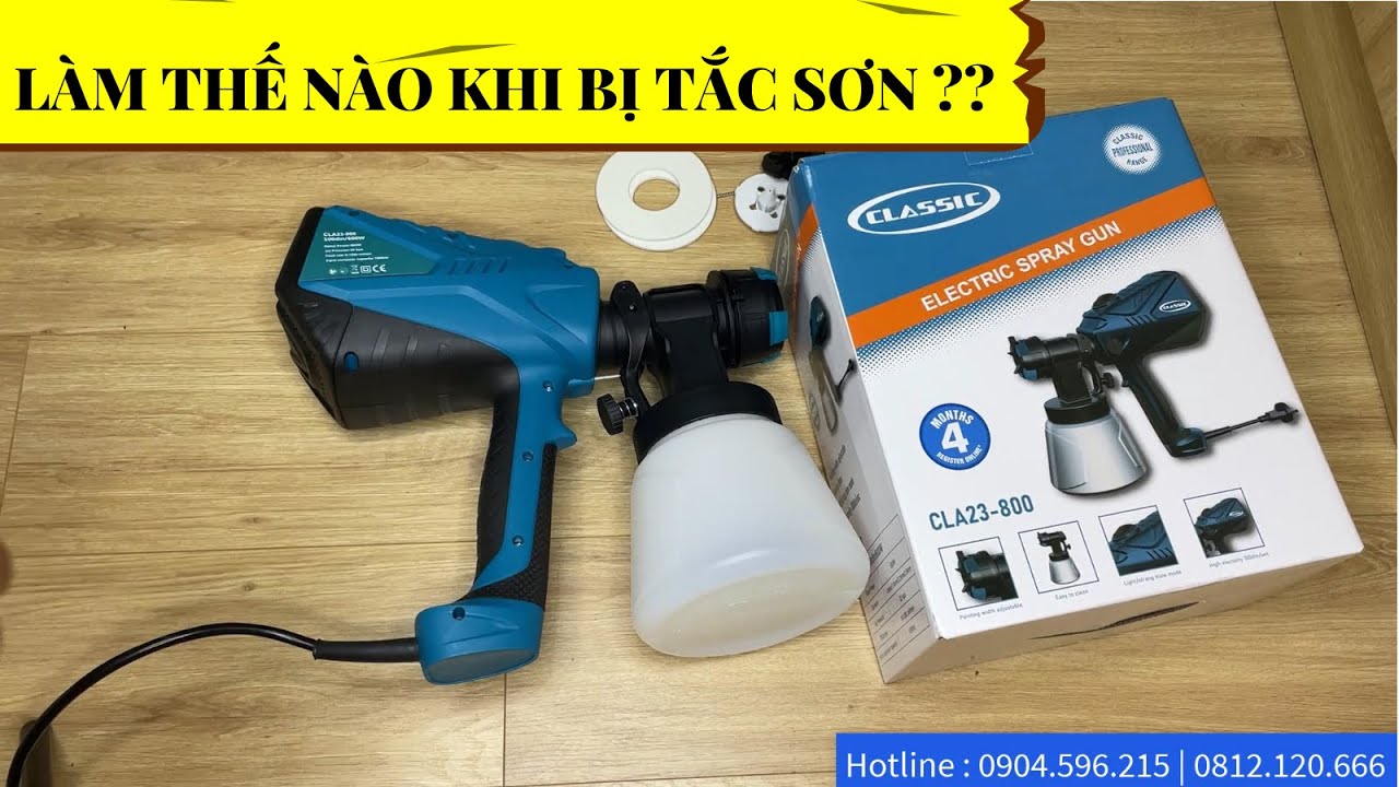 Làm Thế Nào Khi Máy Phun Sơn Điện Cầm Tay Không Ra Sơn | Cách Sử Lý Đơn Giản Mà Hiệu Quả