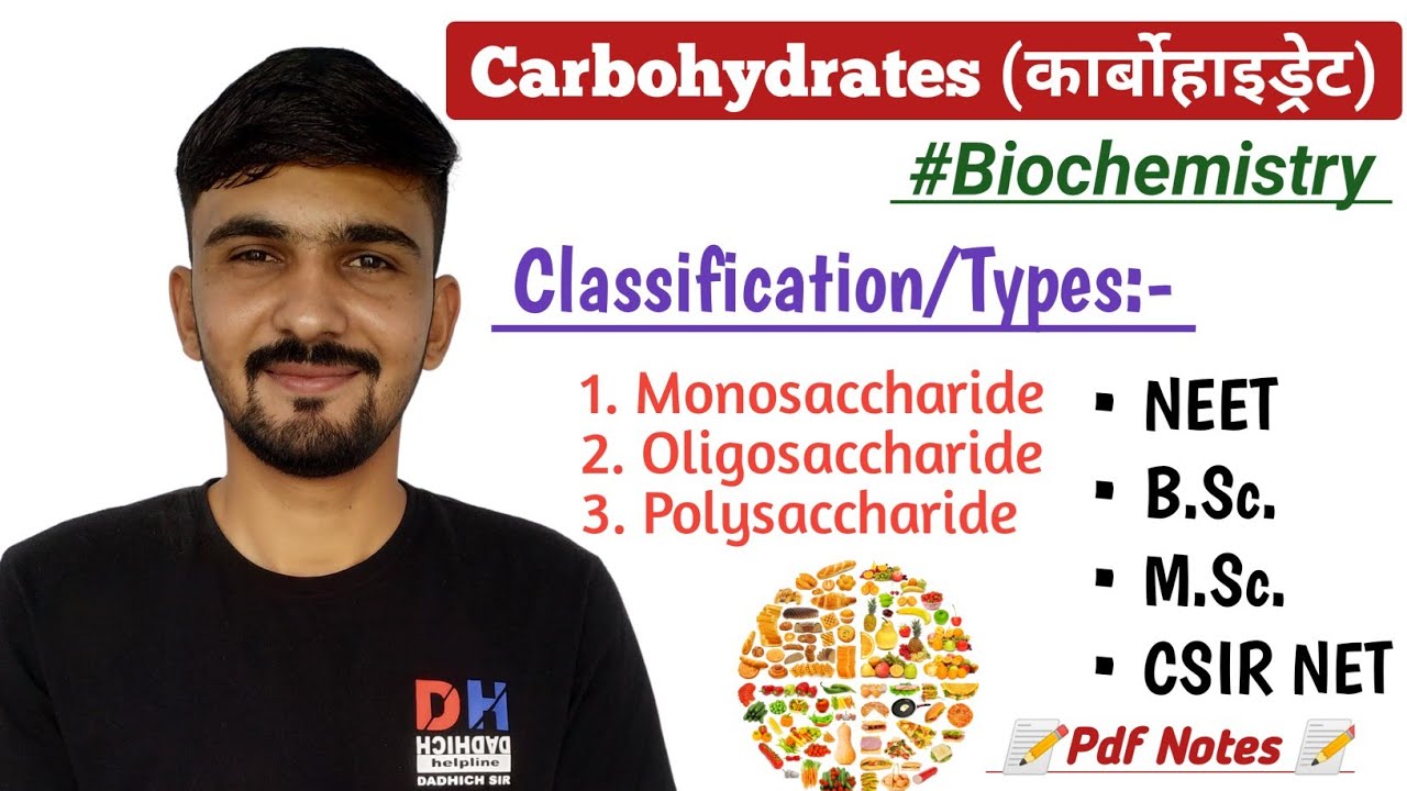Carbohydrates In Hindi || Classification Of Carbohydrates || Biochemistry || By Dadhich Sir
