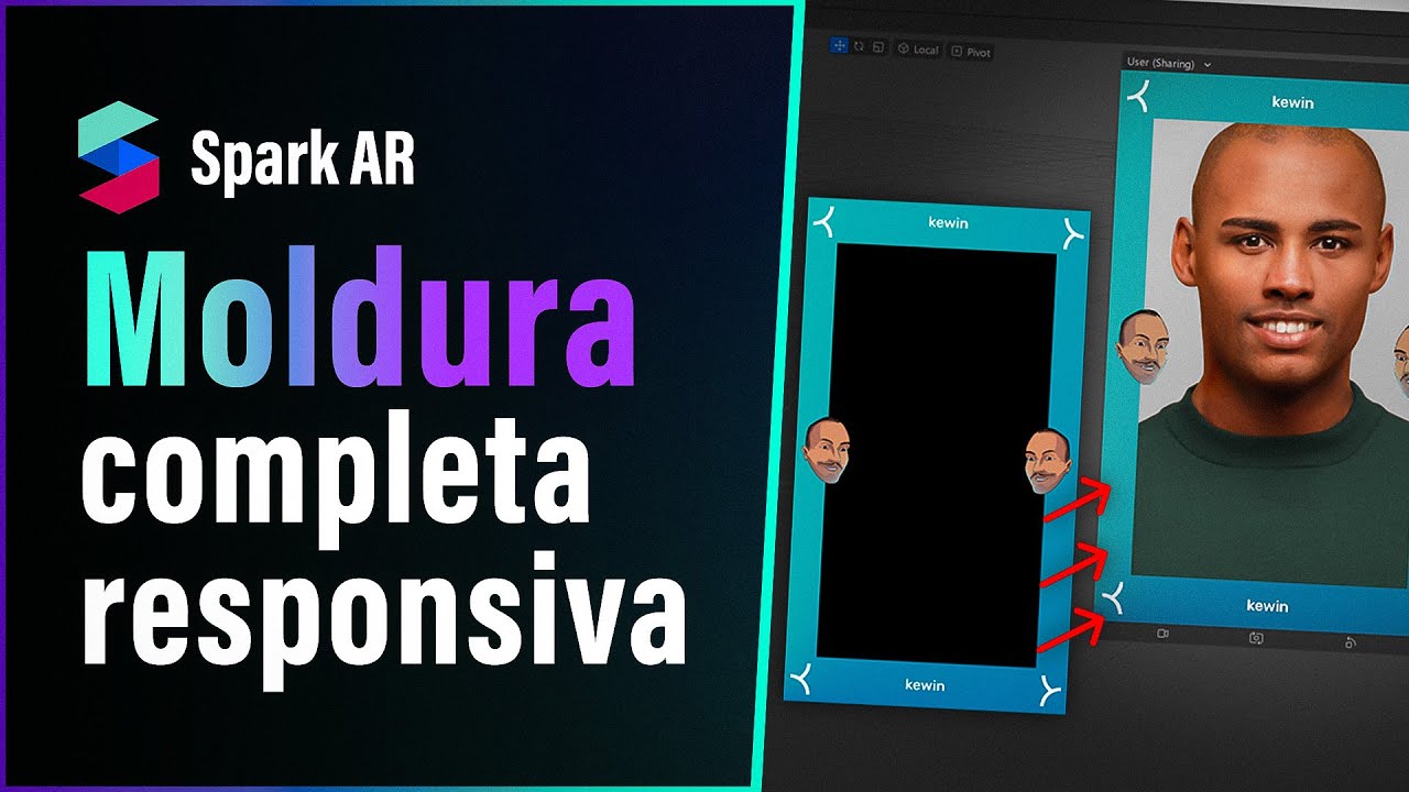 Criando moldura completa e responsiva - Spark AR Tutorial