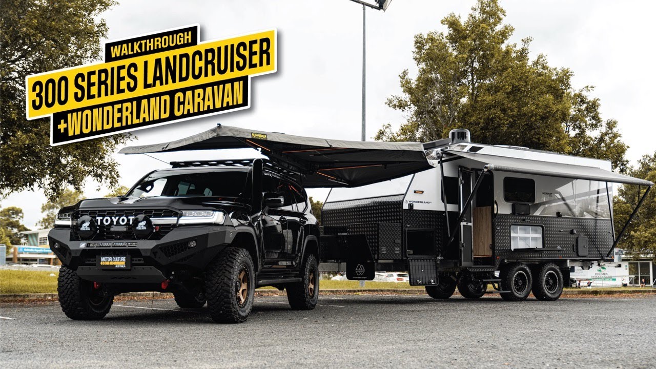 THE TOURING COMBO OF DREAMS - GR 300 SERIES LANDCRUISER + WONDERLAND HORNET CARAVAN WALKTHROUGH