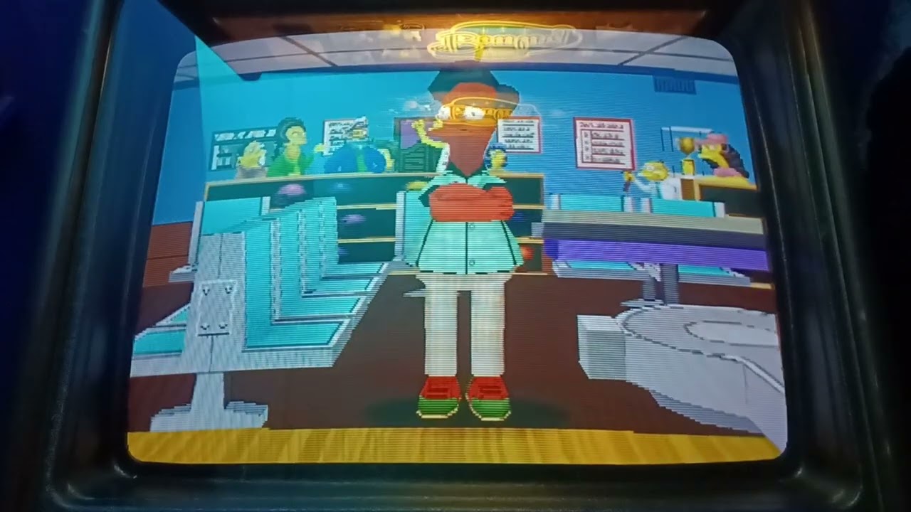 Simpsons Bowling Arcade !!!  Krusty VS Apu