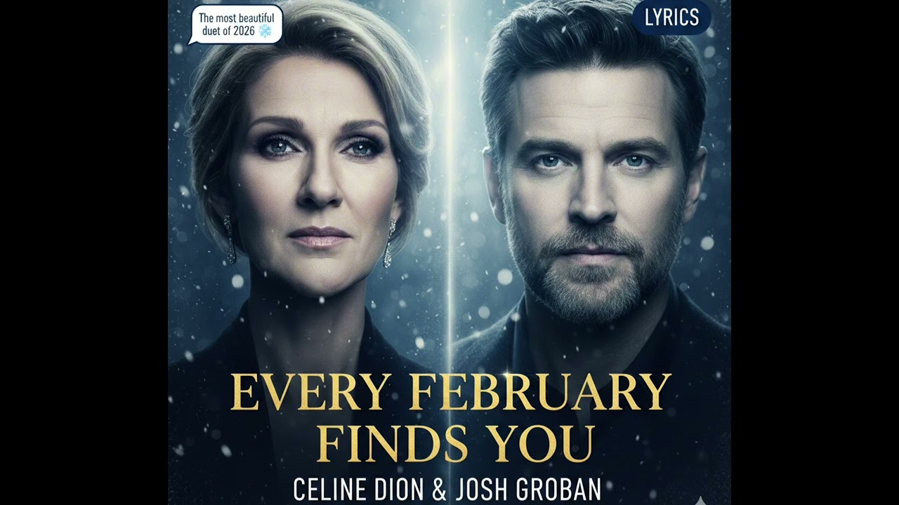Every February Finds You - Celine Dion & Josh Groban (Lyrics) 
