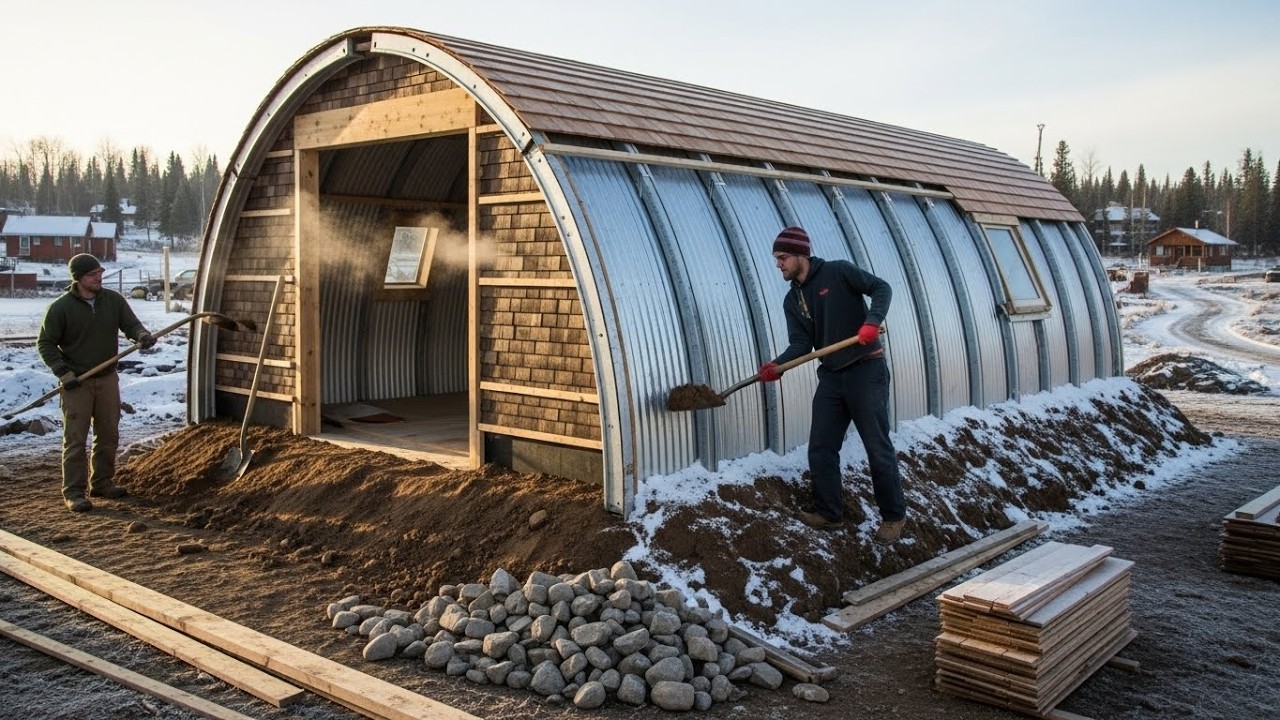 They Laughed at His Quonset Mini-Cabin Build — Then It Proved 67° Warmer Than All Cabins