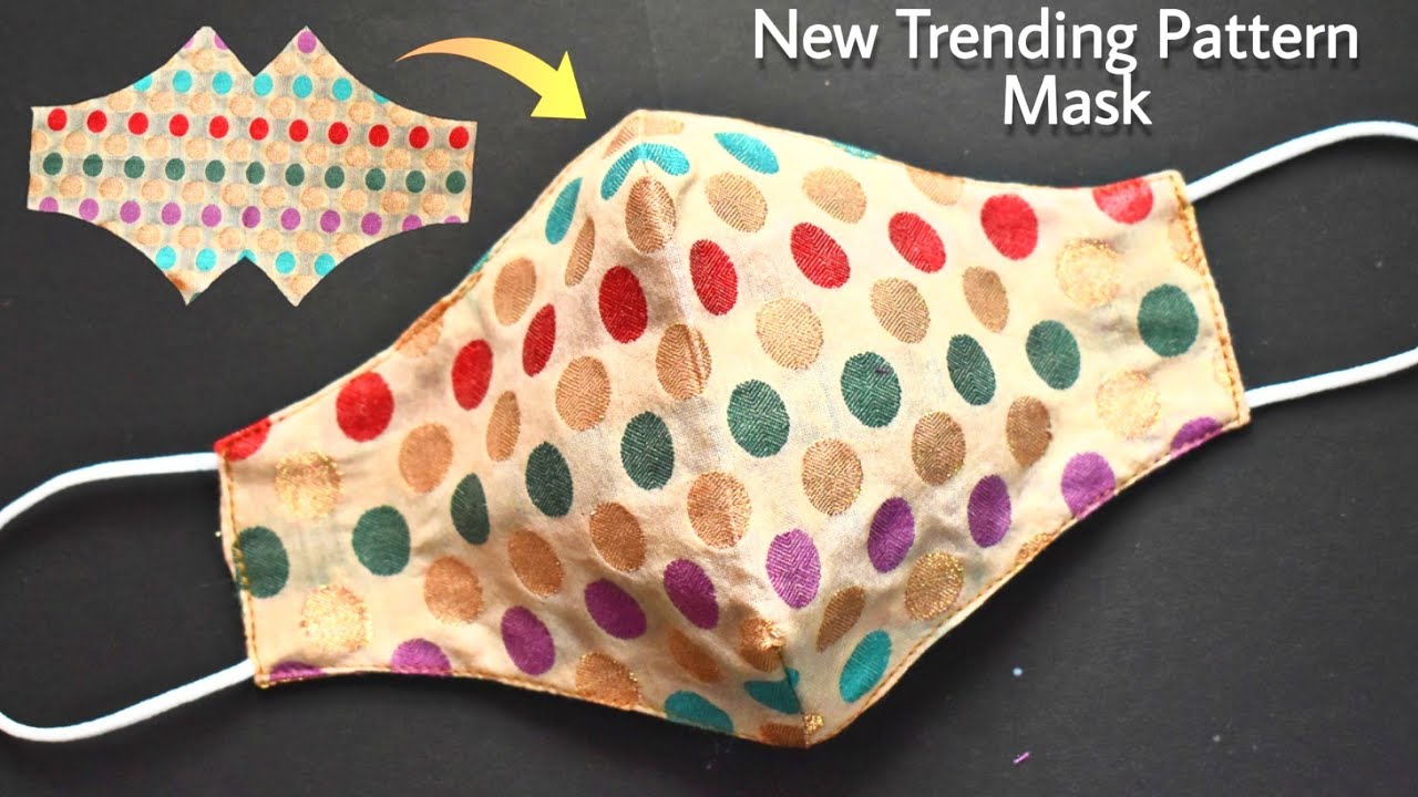 Very Easy New Trending Pattern Mask - Face Mask Sewing Tutorial - Anyone Can Make This Mask Easily