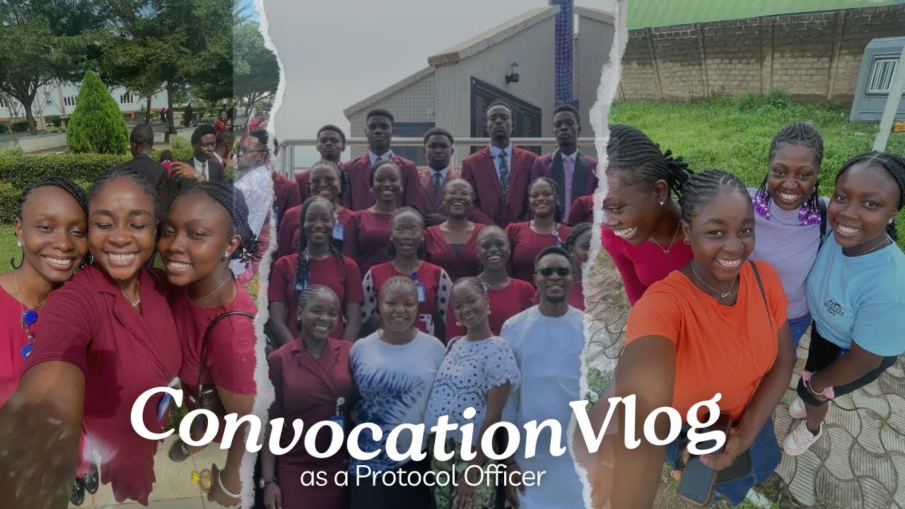 A week as a Protocol Officer | Convocation Vlog💕
