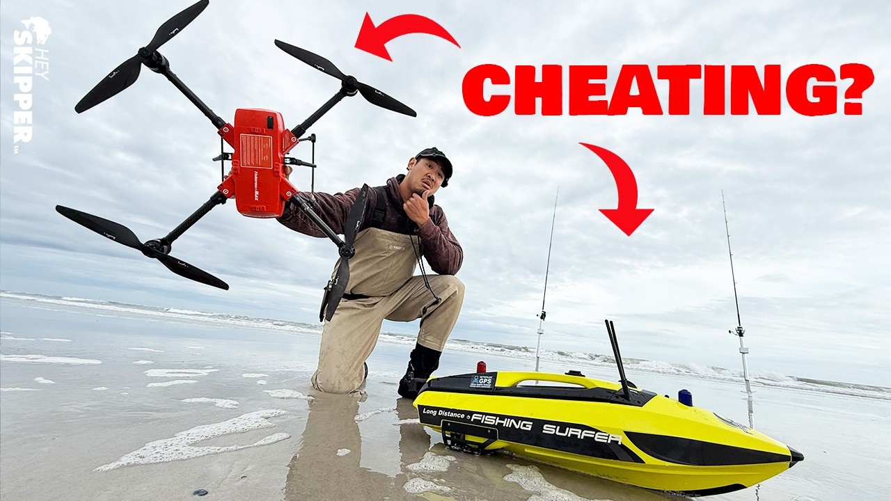 Is This Fishing or CHEATING? (Drone + RC Boat)