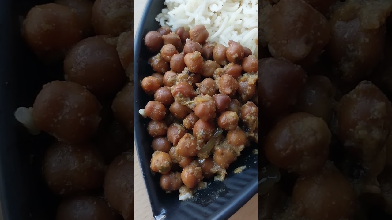 steam rice & black peas