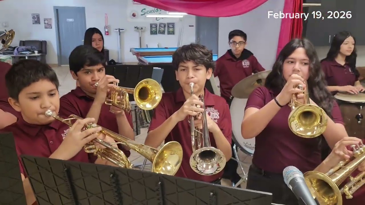 San Luis Middle School Scorpions Banda Sinaloese at the San Luis Senior Center