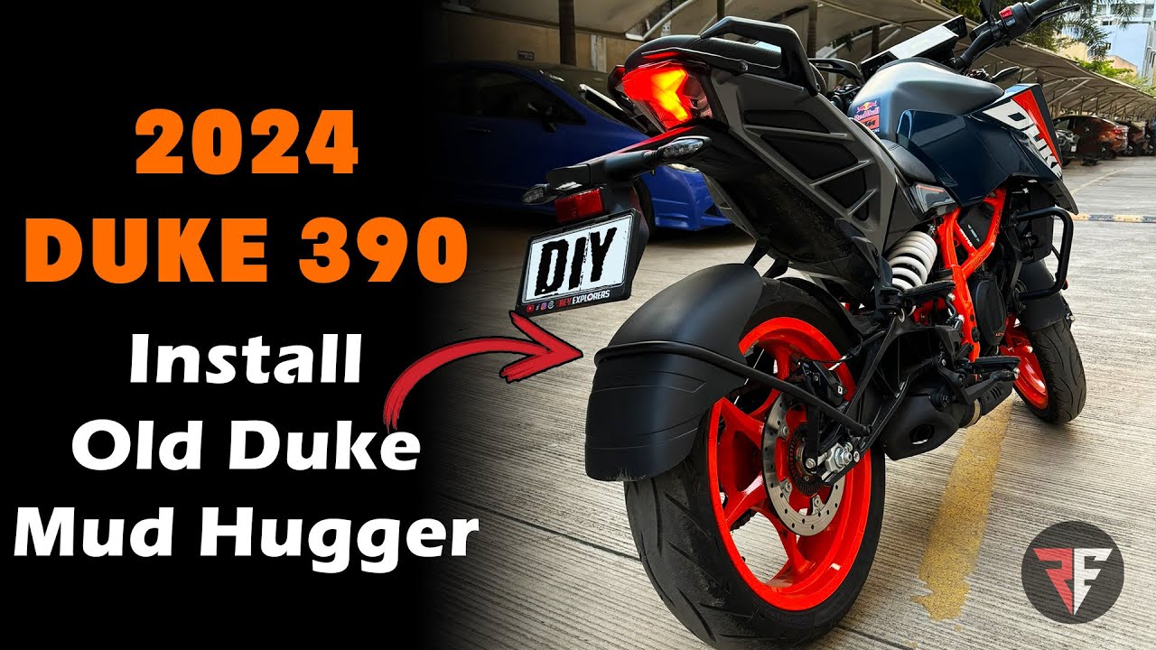 Установка Mud Hugger на Duke 390 2024 года своими руками | Duke 390 3-го поколения — Rev Explorers