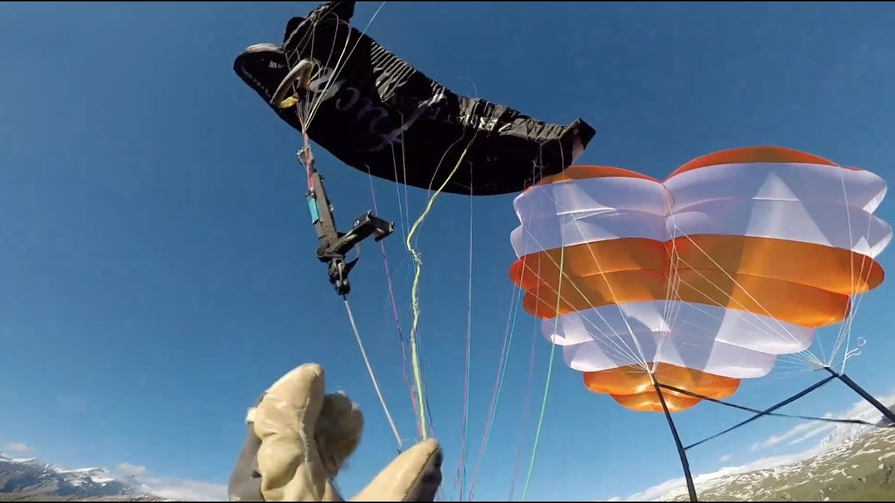 paragliding reserve throw after failed SAT
