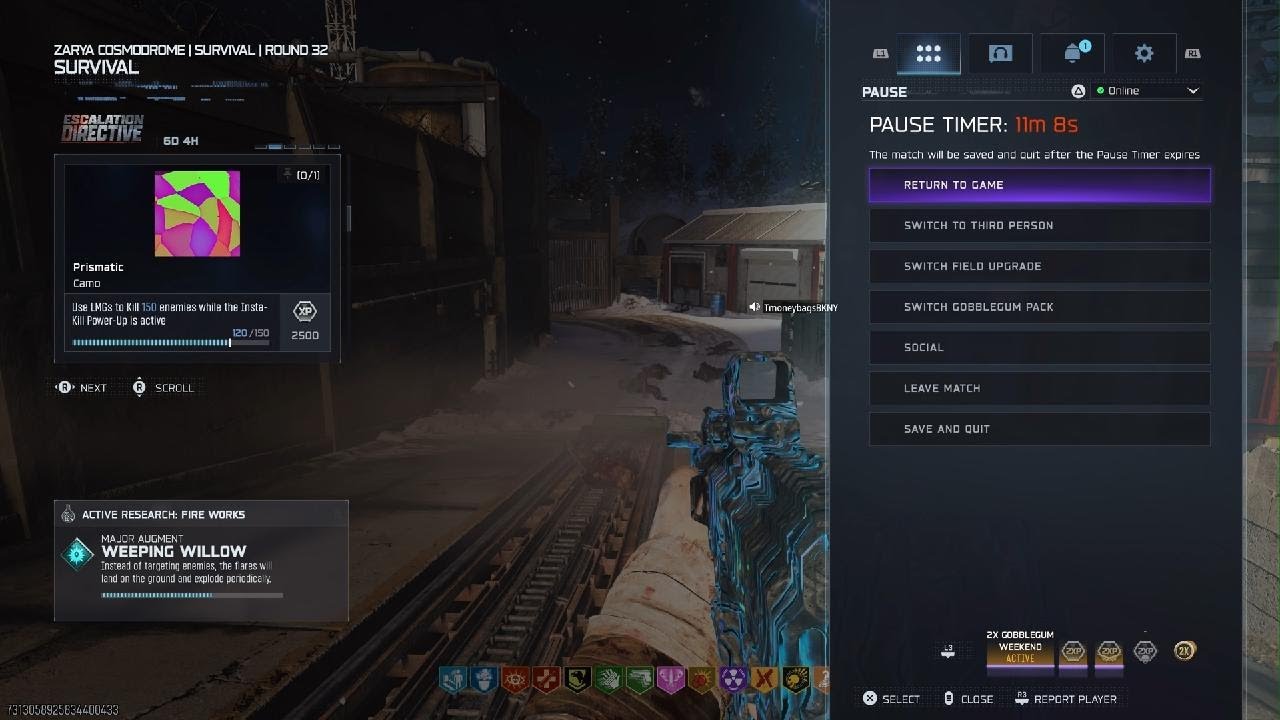CODBO 7 Zombies zarya cosmodrome survival round 30s