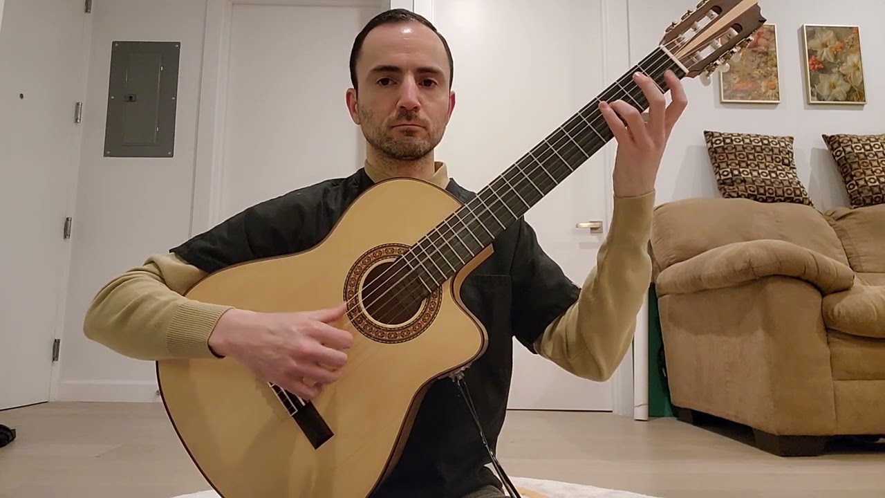 Juan Fernandez Utrera 2021 Cypress Cutaway from Vintage Guitar World (phone recording)