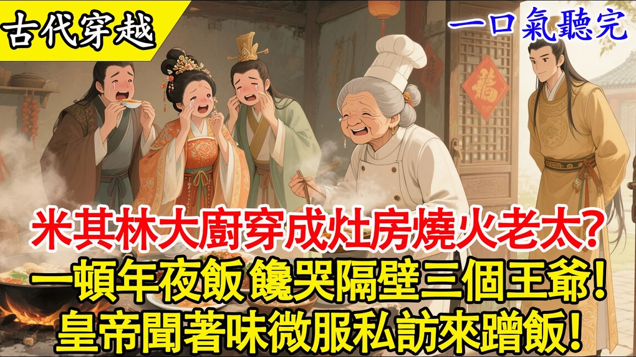【一口氣聽完】穿越成60歲老太君？我不裝了！除夕夜一手米其林廚藝，饞哭皇帝，逆襲一品誥命！#穿越 #有聲書 #爽文 #古言 #美食