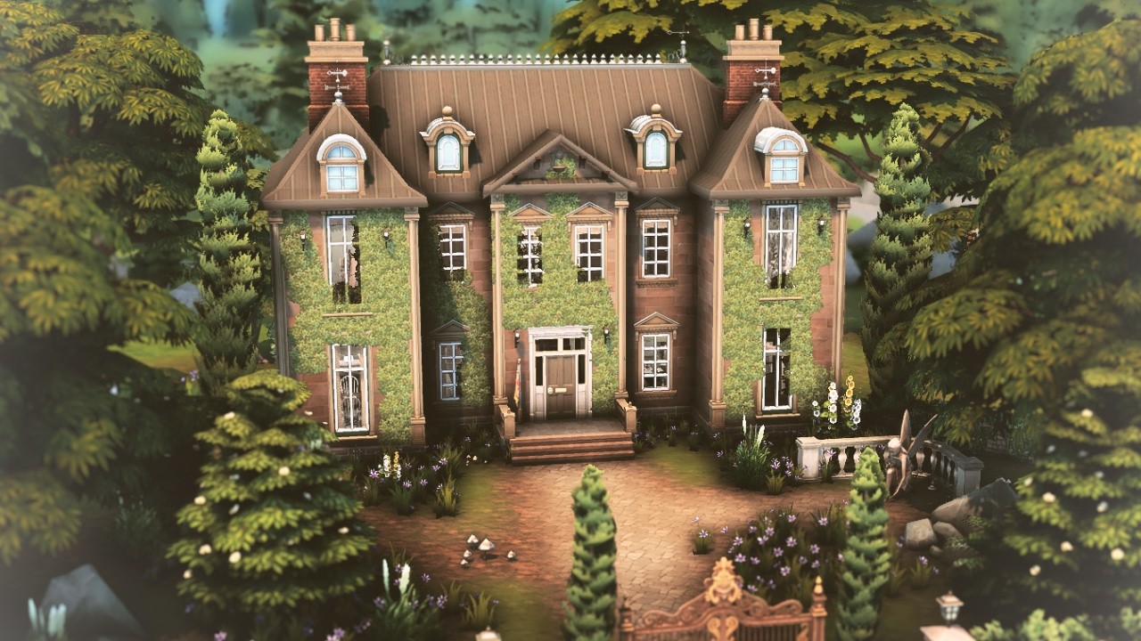English Manor | The Sims 4 | Stop Motion Build [No CC]
