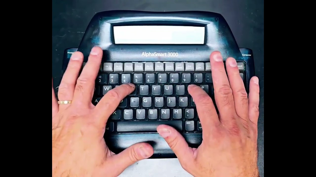 AlphaSmart 3000 - Portable Word Processor - Typing Test