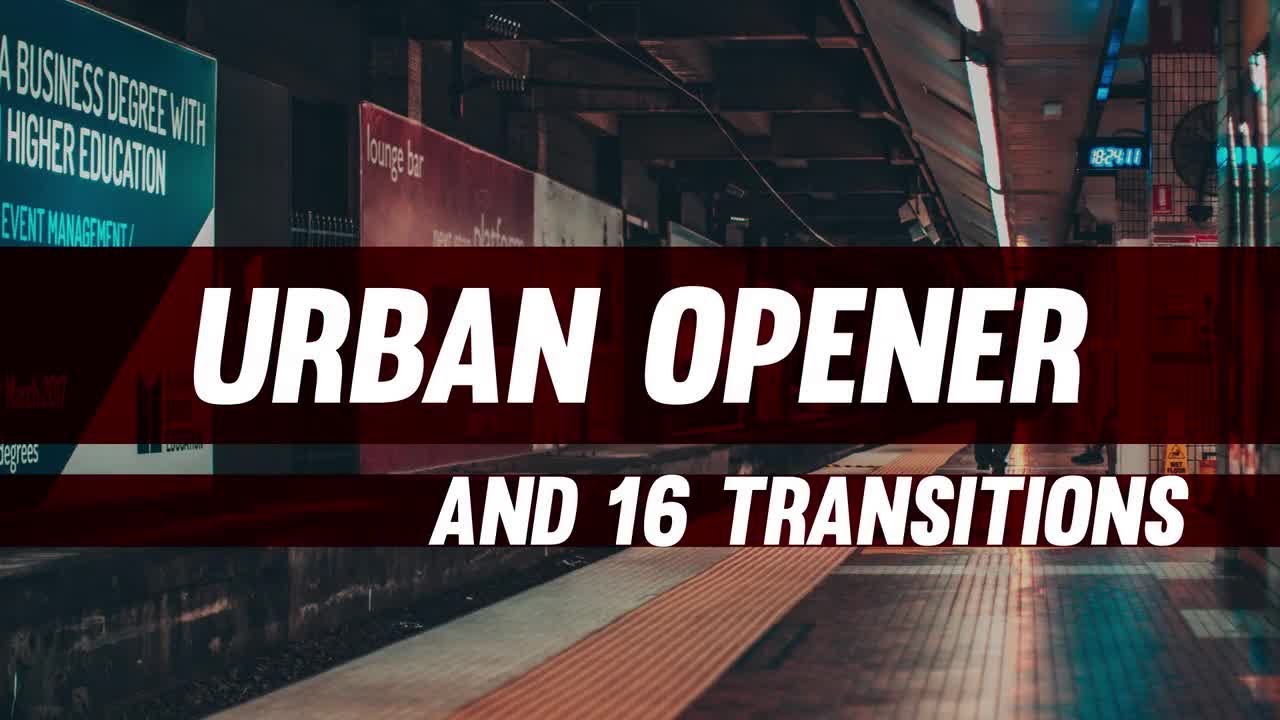 Short Urban Opener & Transitions Premiere Pro Templates