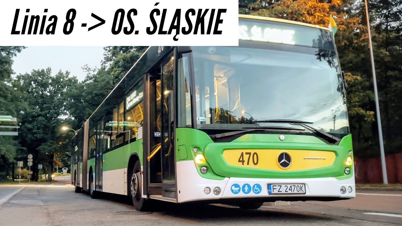 MZK Zielona Góra | Cabview🚌 | ➡️Linia 8 | Mercedes Conecto G #470