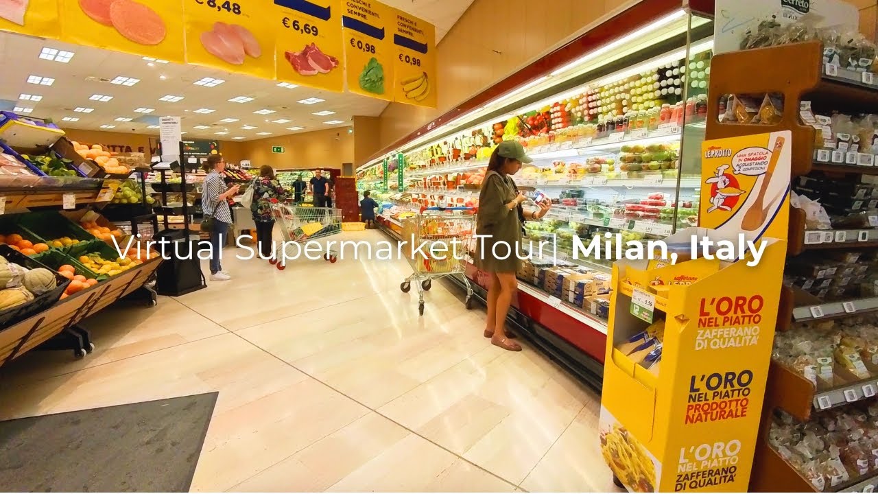 Inside Italian Supermarket in Milan - October 2025 (4K)