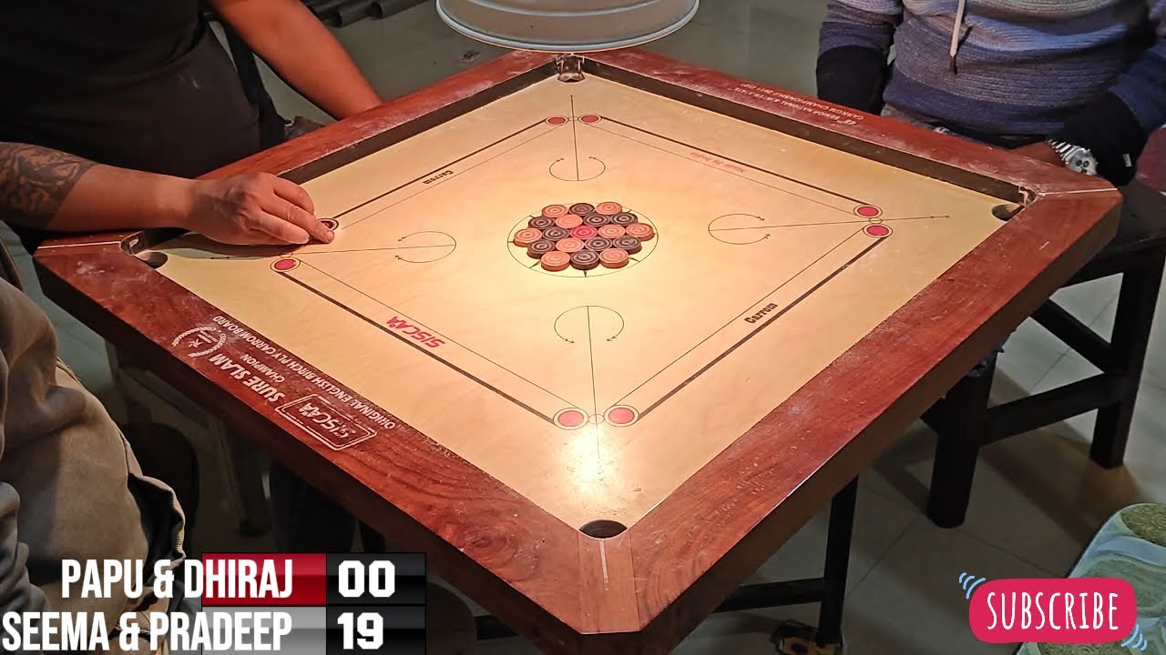 🎯 Carrom Doubles Match | Papu & Dhiraj vs Seema & Pradeep | Bhubaneswar Club Game 🏆