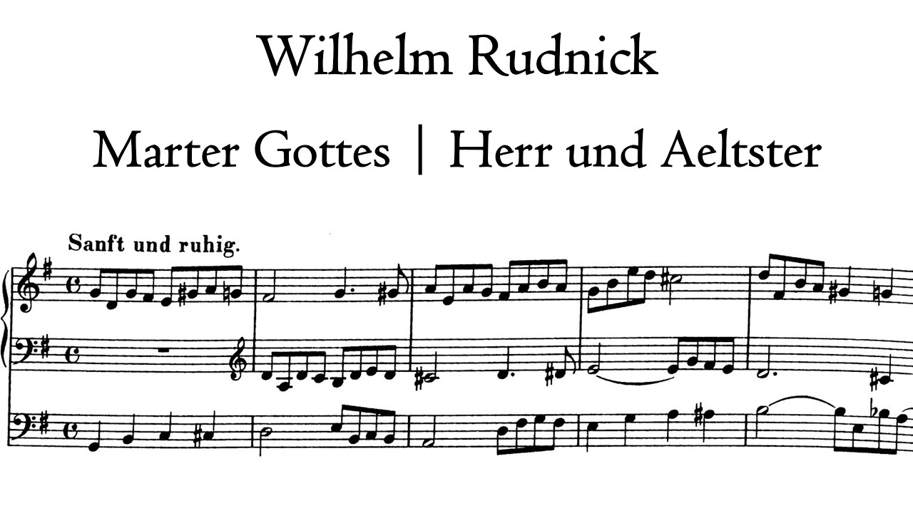 Rudnick - Sei gegrüßt, du erster der Tage - Walcker/Eule organ, Annaberg, Hauptwerk