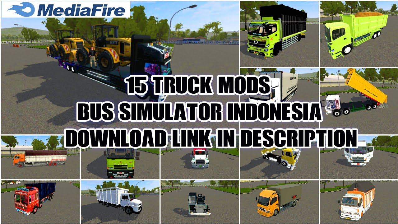 Bussid _ 15 truck mods for bus simulator Indonesia _bussid bus mod