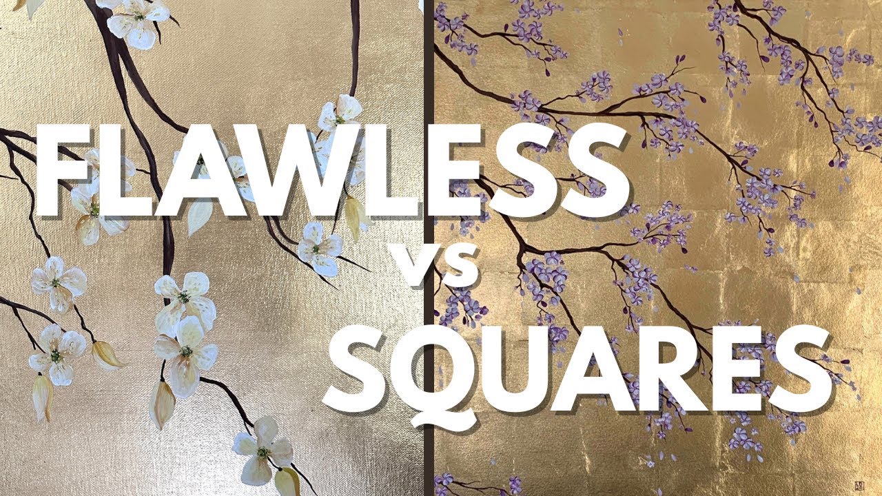 Flawless Gold Leaf Finish | How to Hide the Squares