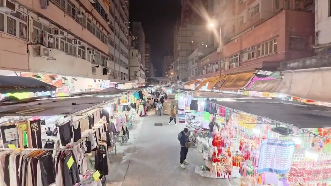 4K Exploring And Relaxing Walk Through  Tourism Night Market In Asia