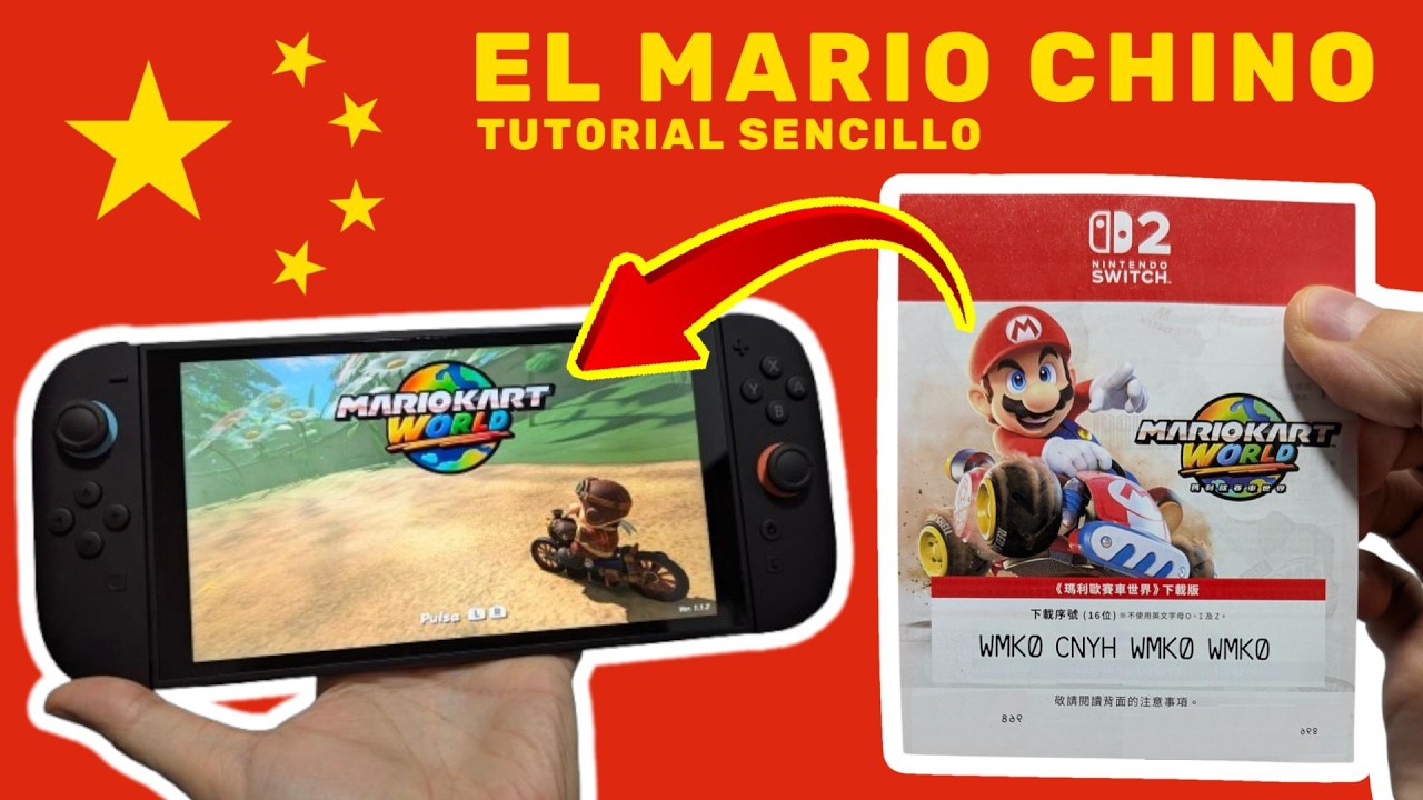 Instalar Mario Kart World Chino en Nintendo Switch 2