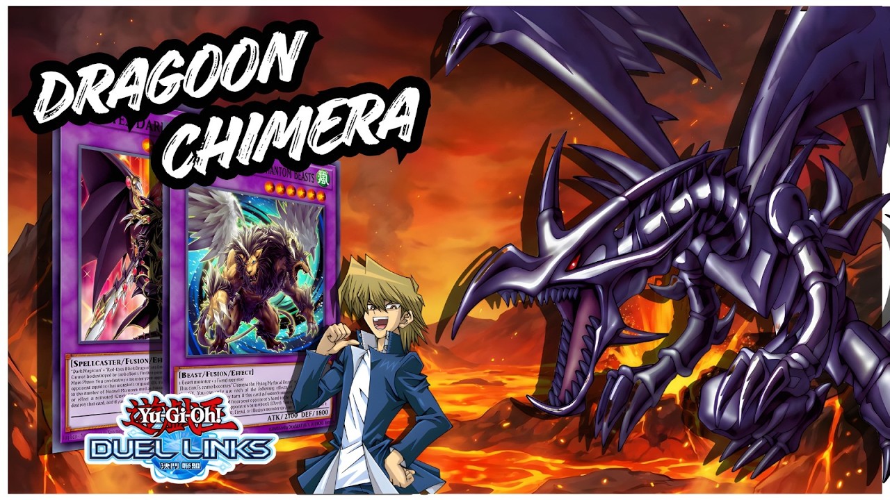 RED-EYES DARK DRAGOON CHIMERA DECK DUEL LINKS | RANKED GAMEPLAY & COMBOS